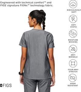 Premium algodón poliéster Jogger Scrubs logotipo personalizado uniformes de hospital para médicos y enfermeras conjuntos al por mayor - Product Image 2