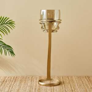 Bougeoir moderne minimaliste en or de luxe, support en métal pour bougies, pour mariage, bougeoirs décoratifs, éclairage de bougies - Product Image 6