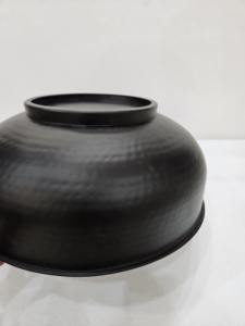 Cuenco de Acero Artesanal con Acabado Martillado de Doble Tono (45x45x17 Cm) - Product Image 4