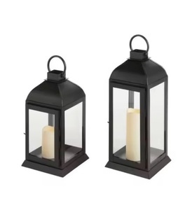 Lanterne à bougie en métal faite à la main, élégante et moderne, écologique, pour la décoration de la maison, centres de table, festivals, cadeaux - Product Image 3