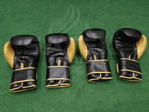 ถุงมือชกมวยหนังแท้พร้อมที่จับเพื่อประสิทธิภาพการต่อสู้และการปกป้องมือ ออกแบบมาสำหรับผู้ชาย ผู้หญิง และเยาวชนใช้ในการฝึกซ้อม - Product Image 4