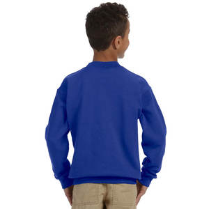 Venta al por mayor de gran tamaño para la escuela, sudadera lisa de moda para niños, Jersey holgado de algodón para jóvenes, sudadera - Product Image 5