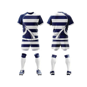 Superventas 100% poliéster Rugby Jersey y pantalones cortos diseño personalizado sublimación impresa hombres Rugby deportes entrenamiento desgaste uniformes venta - Product Image 1