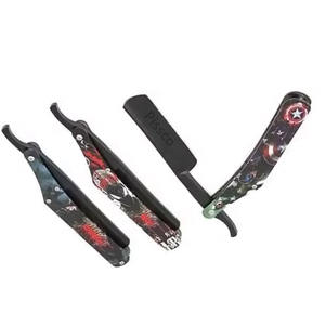 Navaja de Afeitar Plegable de Acero Inoxidable para Barba, Cejas y Cabello, Herramienta Profesional de Barbería, Maquinilla de Afeitar de Filo Recto - Product Image 4