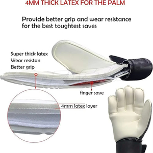 Gants de gardien de but antidérapants en vente chaude pour le sport, gants de gardien de but en matériau durable les plus vendus - Product Image 3