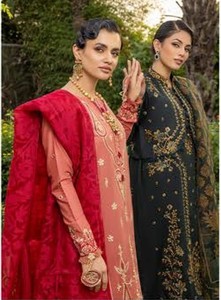 ชุดเดรส3ชิ้นพร้อมคอปัก,ชุดมุสลิมและปากีสถานผู้หญิงชาติพันธุ์สวมสนามหญ้า Salwar Kameez - Product Image 3