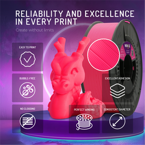 Filamento Fluorescente WINKLE PLA HD de 1.75mm, 1kg, para Impresora 3D FDM, Fácil de Imprimir, Calidad Europea, Hecho en España - Product Image 4