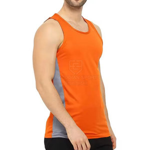 เสื้อกล้ามผ้าฝ้าย100% ระบายอากาศได้ดีโลโก้ที่กำหนดเองได้ - Product Image 3
