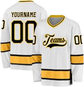 2025 nueva llegada bordado secado rápido OEM moda 2XS-5XL sublimación impresión Hockey Jersey - Product Image 4