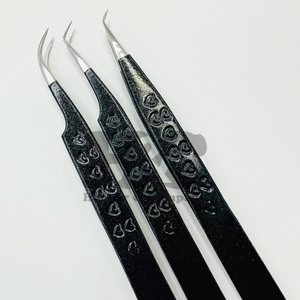 Pinzas Profesionales de Acero Inoxidable para Extensión de Pestañas, Punta Puntiaguda y Dentada, Duraderas, Aplicador de Pestañas Postizas, Pinzas para Pestañas de Visón - Product Image 4