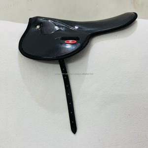Sillín razonable al mejor precio Sillín de ejercicio para caballos, nuevo, supersuave, aspecto de cuero, material sintético, material muy brillante - Product Image 2