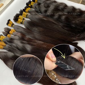 Raw Hair One Single Donor Bulk for Bleaching and Dyeing Vietnamese Raw Human Hair No Shedding Bulk Hair <b>Extensions</b> <b>Cheap</b> Price - Product Image 5