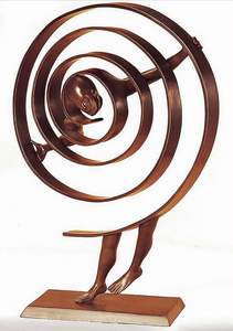 Decoración moderna para el hogar Escultura de Arte de acero inoxidable Diseño de arte pop Artesanía de metal para la venta - Product Image 5