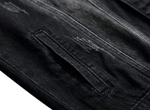 High-Quality Fashion Winter <b>Jackets</b> for <b>Men</b> - Windbreaker, Streetwear, Ripped Vintage Jean <b>Jacket</b>, Distressed Slim Denim <b>Jackets</b> - Product Image 6