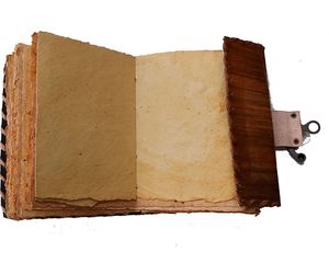 Journal Vintage en cuir rétro Journal de voyage un cahier en papier exclusif fait à la main avec taille de clé 8x6 pouces Journal à reliure en cuir - Product Image 4