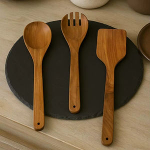 Cuchara de Cocina Desechable de Madera Natural Moderna de Último Diseño, Ecológica, Degradable, de Lujo, Multiusos para Servir - Product Image 1