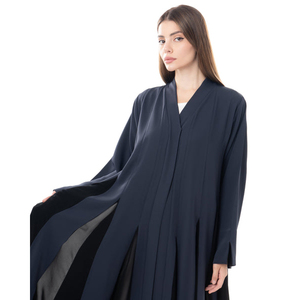 Thobe / Thawb tradicional islámico elegante nuevo diseño Dubai Abaya mujeres hasta el suelo poliéster abierto Abaya alta calidad OEM - Product Image 4