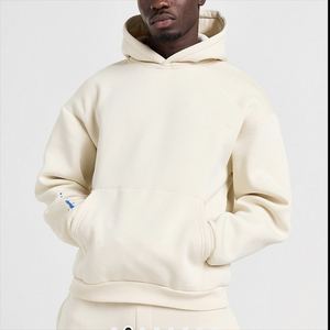 Survêtements en molleton de coton épais 420gsm de haute qualité pour hommes grande taille pour bouffée impression 100% coton col à capuche ensemble d'hiver - Product Image 3