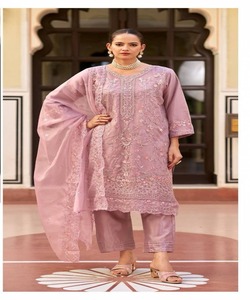Classicjibab Plus Size Winter Abaya Ropa islámica Pakistán Salwar Suit Kameez Conjunto de 3 piezas - Product Image 2