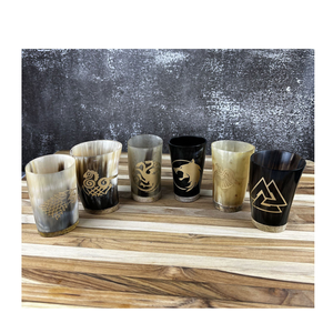 Taza de chupito de cuerno de moda, venta al por mayor, vasos vikingos, taza para beber para cerveza, café, Ágata duradera, diseño de taza de cuerno Real, regalos y fiestas - Product Image 3