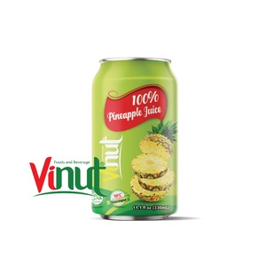 Jus d'ananas en conserve de 330 ml, étiquette gratuite, nouvel emballage, fournisseurs en gros, boisson au jus d'ananas en conserve - Product Image 1
