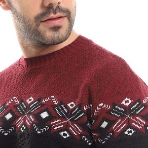 เสื้อสเวตเตอร์คอกลมสำหรับผู้หญิงเสื้อถักแบบสวมหัวเสื้อสเวตเตอร์สำหรับฤดูหนาว - Product Image 4