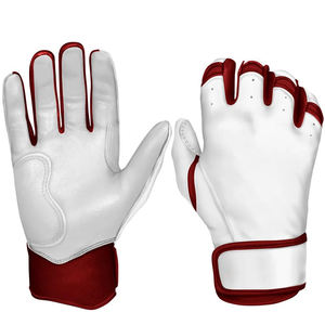 Gants de frappe de baseball/softball de qualité supérieure, respirants, logo personnalisé, polyester/coton, fermeture à boucle et crochet pour la main droite, usage adulte - Product Image 3