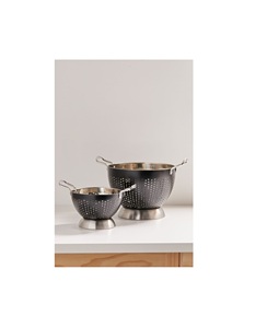Colador de Acero Inoxidable, Resistente a la Corrosión, Diseño de Malla Fina, Duradero, Ecológico, de Grado Alimenticio, para Lavar Frutas, Verduras y Pasta - Product Image 1