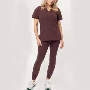 ชุดเสื้อและกางเกงขาตรงคอวีสำหรับทุกเพศชุดพยาบาลทางการแพทย์สำหรับผู้ชายผู้หญิงพยาบาล - Product Image 4