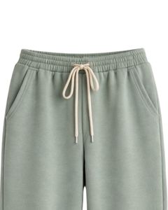 Ensemble sweat-shirt et pantalon de jogging vert sauge pour femme, sweat-shirt en molleton avec pantalon assorti, vêtements décontractés pour l'hiver - Product Image 5