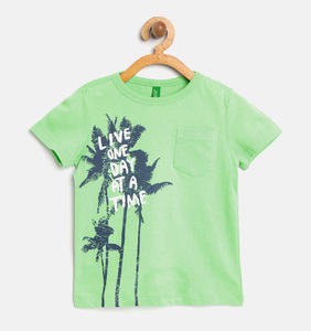 Camiseta de Manga Corta con Cuello Redondo para Niñas MOMO BD, 100% Algodón Ecológico, Transpirable, con Estampado Animal, Teñido en Prenda, Ropa Casual - Product Image 5