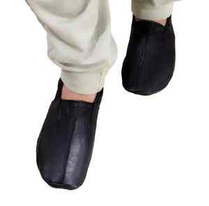 Chaussettes en cuir en gros OEM, logo personnalisé, cuir de qualité supérieure, sécurité et confort, conçues pour l'équitation, le travail industriel et les travaux en extérieur - Product Image 5