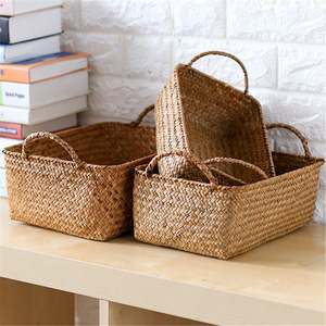 Eco-friendly Seagrass Storage <b>Basket</b> Wholesaler Cheap Price Woven Seaagrass <b>Basket</b> Made in Vietnam by KingCraftViet - Product Image 2