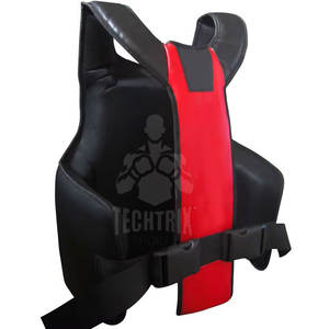 Wholesale High Quality Eco-Friendly Durable Lightweight Custom Designed <b>Leather</b> Chest Guard Body <b>Protector</b> for Boxing - Product Image 6