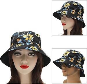 Verano de alta calidad al aire libre bordado Allover impreso elegante cubo sombrero moda colorido pescador cubo sombreros para hombres y mujeres - Product Image 6