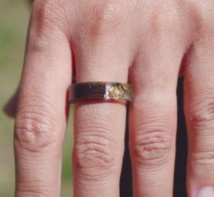Premium Handmade Polished Wood Resin Ring Natural <b>Wooden</b> Inlay Colorful Angel Theme Modern Unique Unisex Wall Signs Wedding <b>Gift</b> - Product Image 5