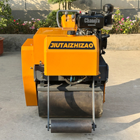 Compacteur vibrant à tambour unique portatif pour la construction routière, mini-compacteur manuel pour sols et asphalte