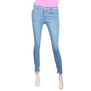 Pantalon en jean pour femme - Bleu clair - Product Image 2