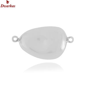 Abalorios de moda de lujo para mujer de Plata de Ley 925 sólida de estilo elegante, hallazgos de abalorios lisos chapados en rodio para la fabricación de joyas - Product Image 5