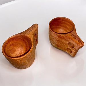 Tasse à boire Kuksa de style nordique traditionnel, fabriquée à la main à partir d'un seul bois massif, écologique, passe au lave-vaisselle, chope à bière 150 ml - Product Image 5