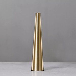 Vase de sol en métal doré de haute qualité fait à la main, design nordique unique et luxueux, décoration moderne de ferme pour la maison, jardin, support à fleurs - Product Image 2