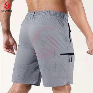 Pantalones Cortos Cargo para Hombre, Talla Grande, Transpirables, en Oferta |   Ropa de Playa Casual de Verano de Secado Rápido |   100% Algodón Cintura Elástica Logotipo Personalizado - Product Image 2