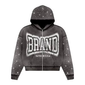 Custom Unisex Heavy Weight Acid washed Hoodie & Trouser Sweat suits For Men's Custom Jogging Training Tracksuits In Pakistan - Product Image 6