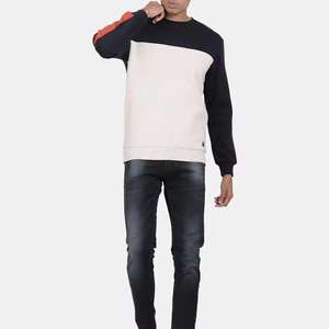 Ropa de calle de calidad de exportación, sudadera básica de algodón mezclado, tela cómoda y transpirable, sudadera de moda personalizada para hombres - Product Image 5