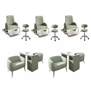 Mobilier de salon moderne de luxe en bois vert pour centres commerciaux et salles de sport - Product Image 1