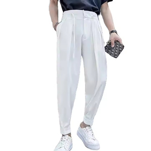 Pantalones Casuales de Hombre de Alta Calidad Marca 2025, Moda Otoñal, Holgados, Cintura Media, 100% Algodón, Antiarrugas, Cierre de Cremallera, Multibolsillos - Product Image 4