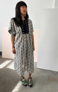 Nuevo Modelo 2026, Kaftán de Diseño con Estampado Único, Manga Corta, Largo hasta la Rodilla, Talla Grande, para Mujer, Estilo Boho, Venta al Por Mayor - Product Image 5