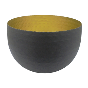 Bougeoir votif en fer pour décoration d'intérieur, marbre gris, couleur antique, fait main, personnalisé - Product Image 1