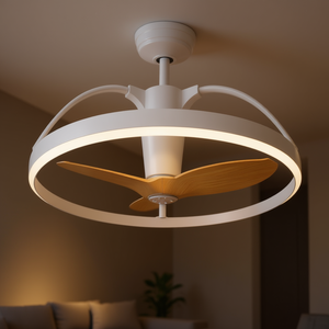 Ventilador de techo con luz White and Wood 7131 B IR 60x23cm - Product Image 3