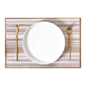 Set de table moderne à motif abstrait bleu, lavable et réutilisable, pour la maison, les restaurants et les hôtels - Product Image 2